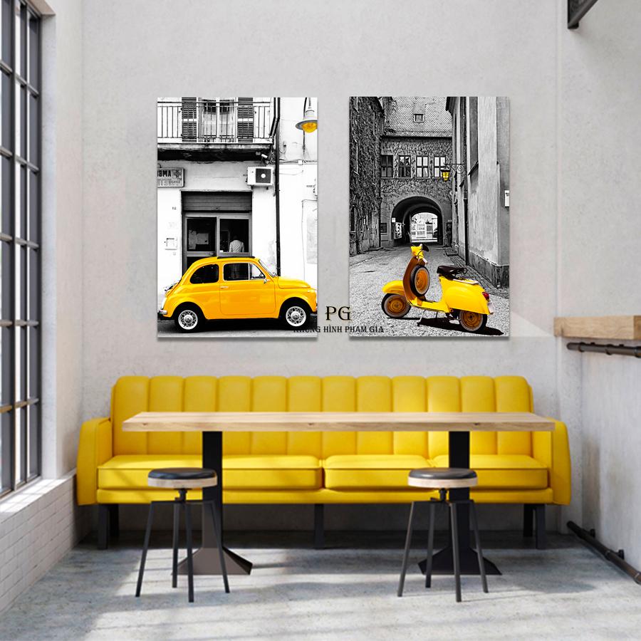 Bộ 2 tranh Canvas 3D