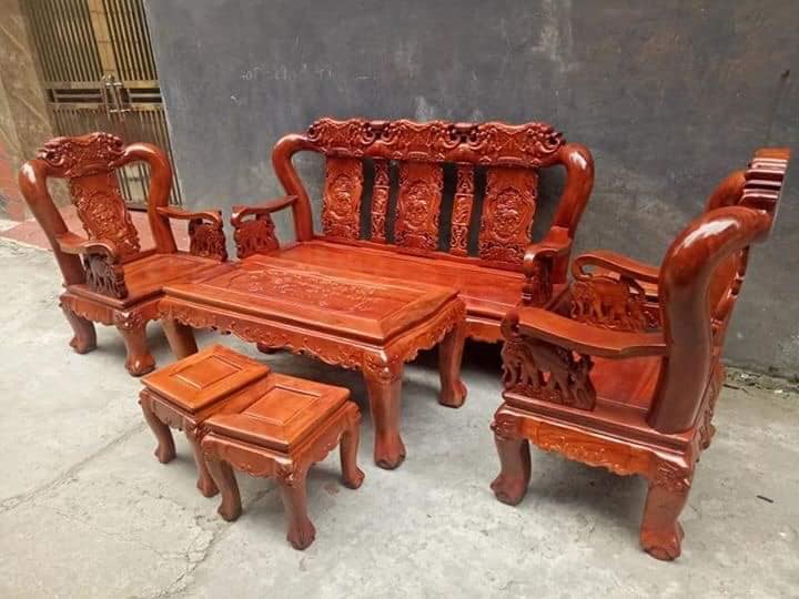 Bộ bàn ghế minh quốc voi