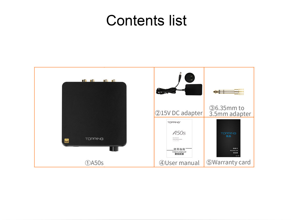 Bộ Amplifier Nghe Nhạc Lossless TOPPING A50S