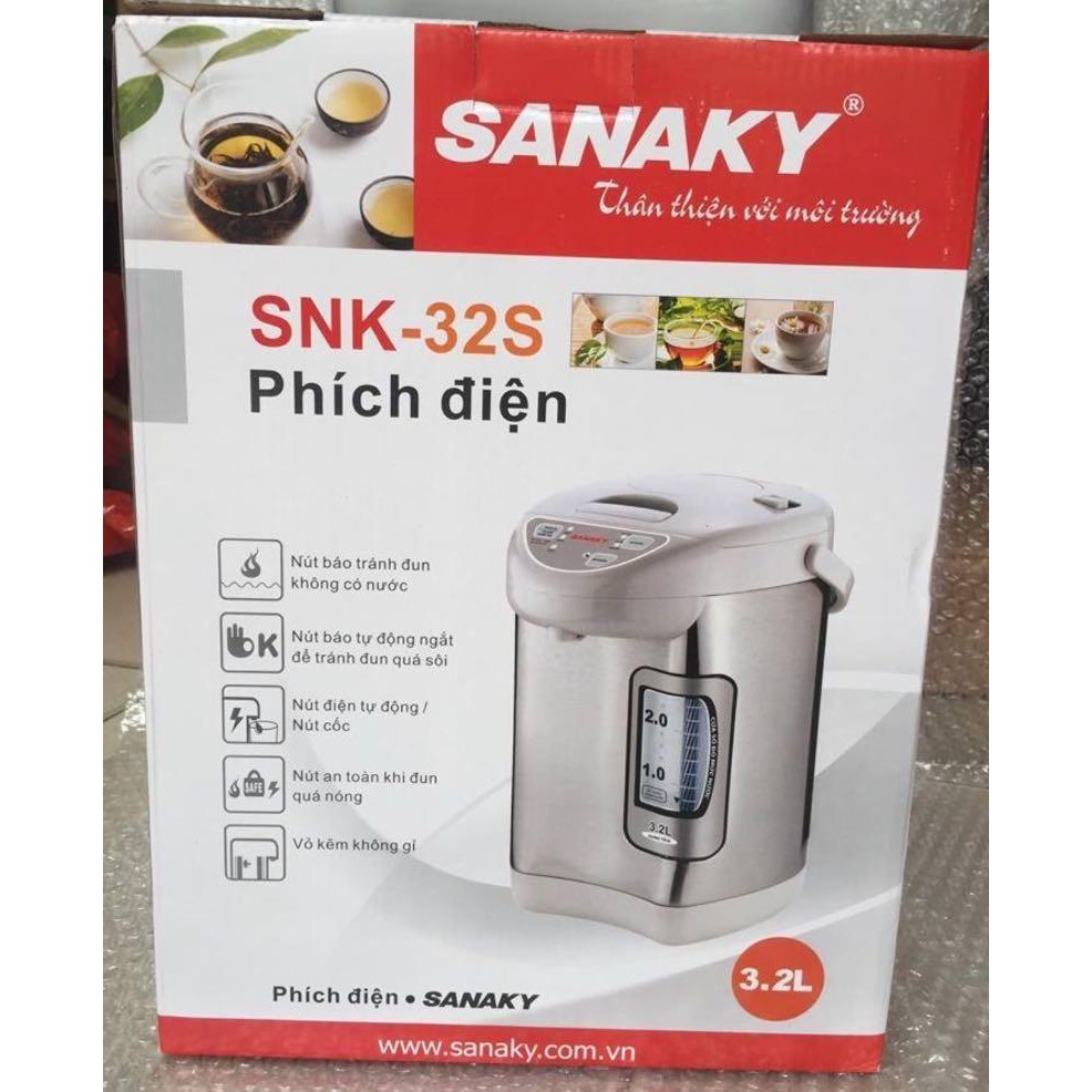 Bình thủy điện Sanaky SNK-32S 3.2L