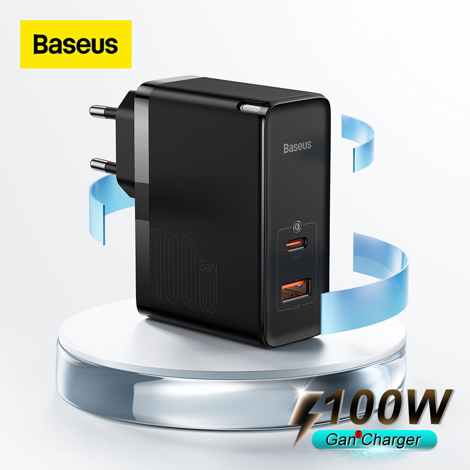 Baseus 100W GaN 5 Pro USB C Fast Charger PD4 0 QC3 0 Type C Quick