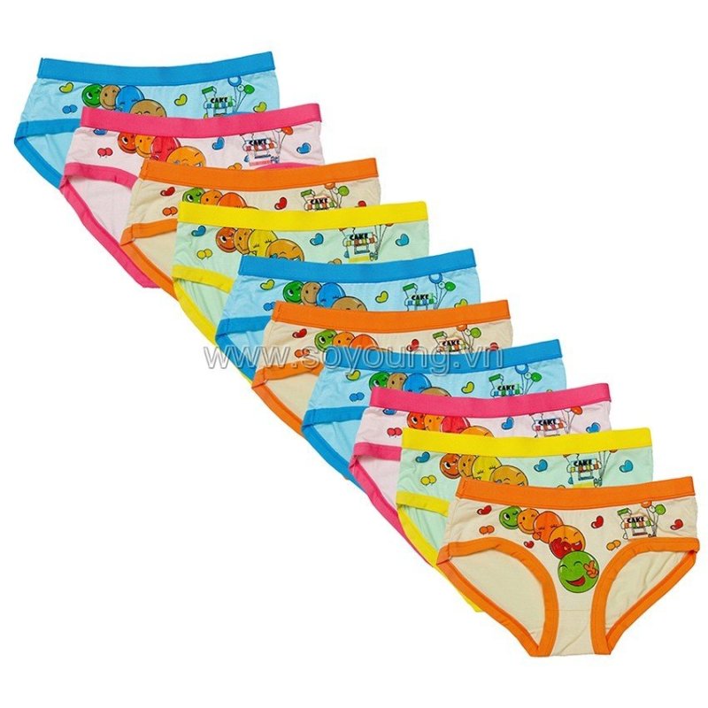 Nơi bán Bộ 10 Quần Lót Trẻ Em Bé Gái Từ 10 - 15 Tuổi SoYoung 10DL GIRL 034 10T15