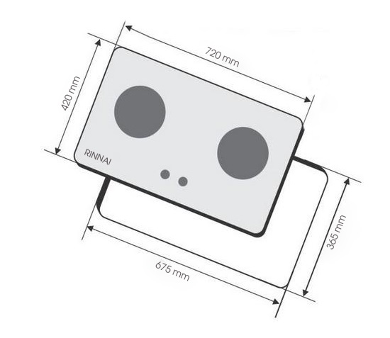 BẾP GAS RINNAI RVB-2BG