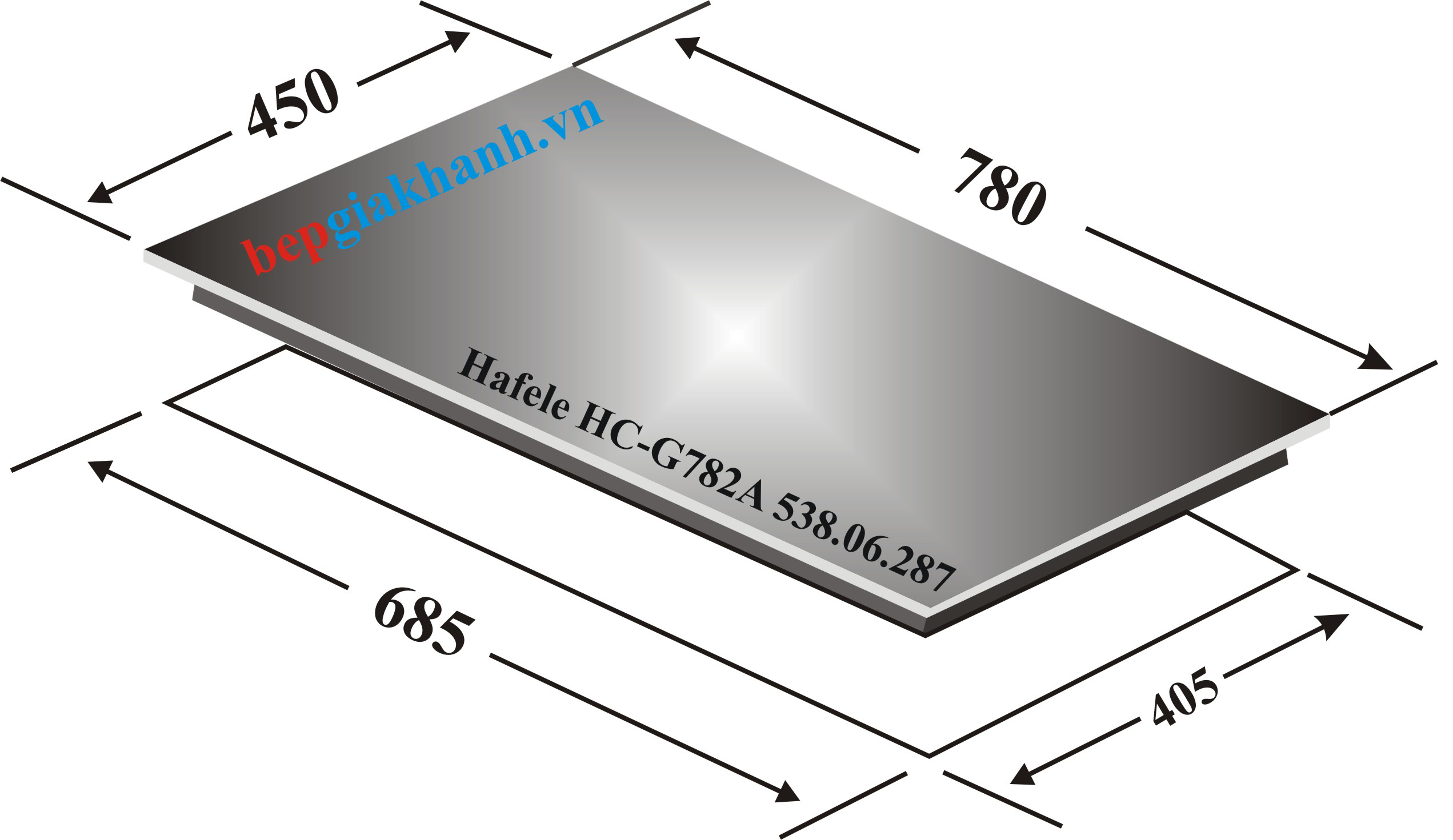 Bếp gas Hafele HC-G782A 538.06.287