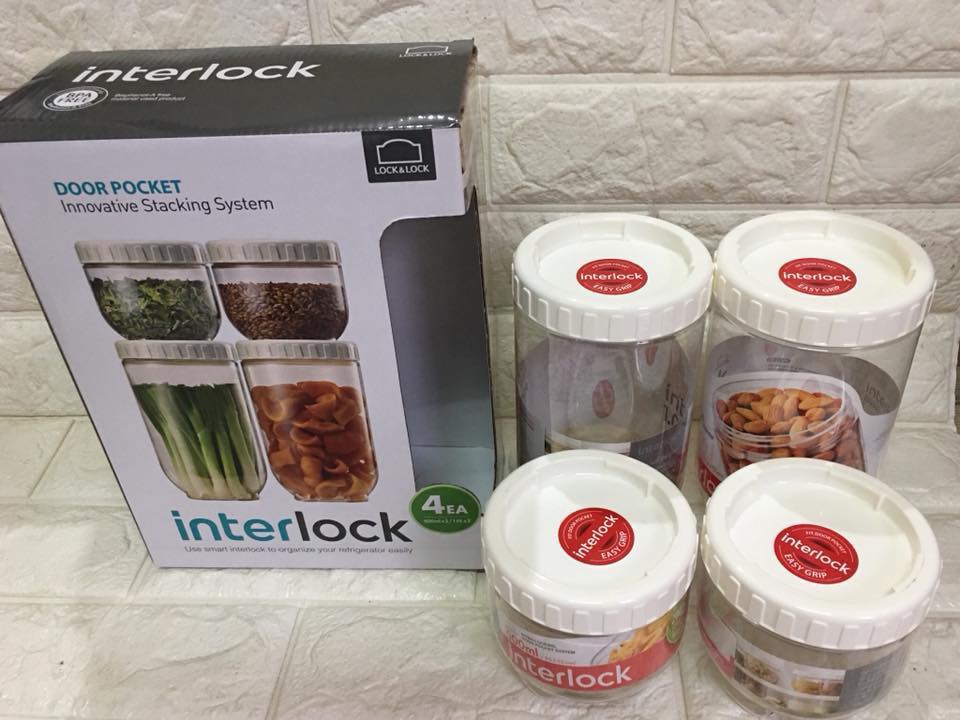 Bộ Hộp nhựa Interlock Lock&Lock INL301S3