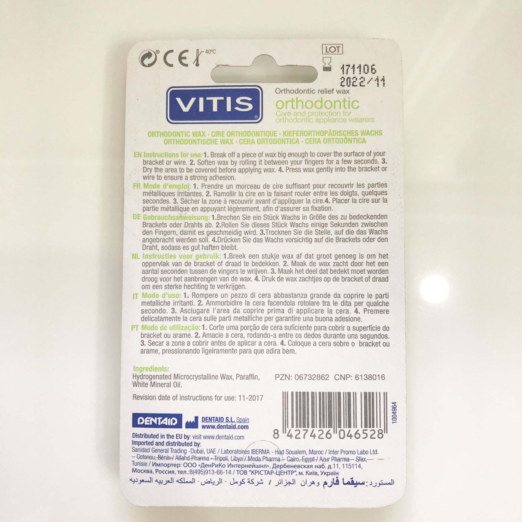 Sáp chỉnh nha Vitis Orthodontic wax