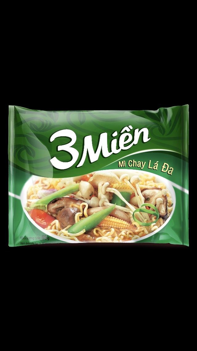 Mì 3 Miền Chay Lá đa 65g