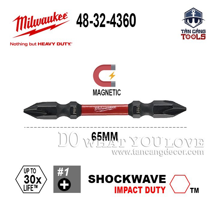 MŨI VÍT 2 ĐẦU PH1 MILWAUKEE 48-32-4360