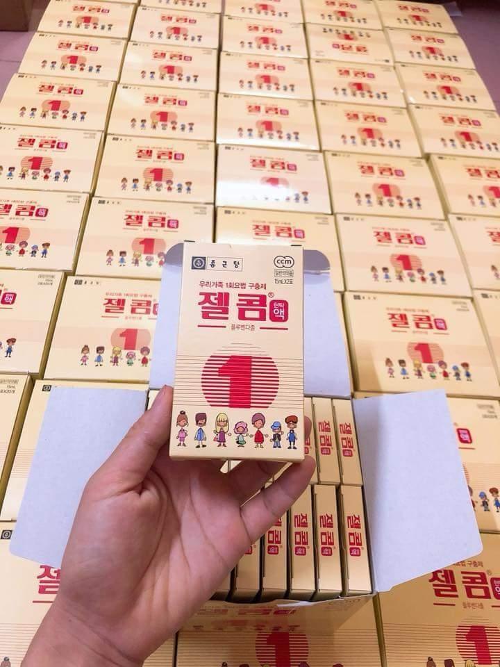 Siro tẩy giun zelcom hàn quốc cho trẻ trên 2 tuổi