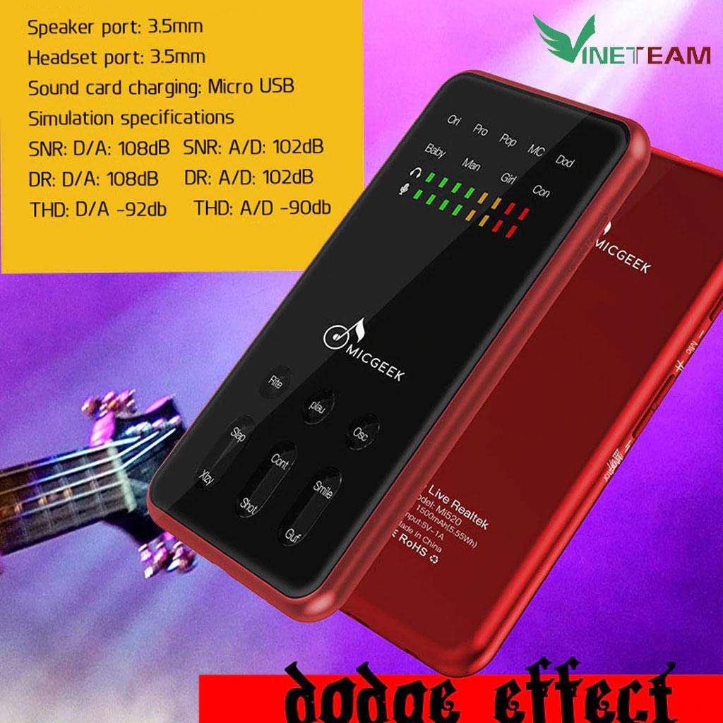 Sound Card Thu Âm Micgeek Mi520