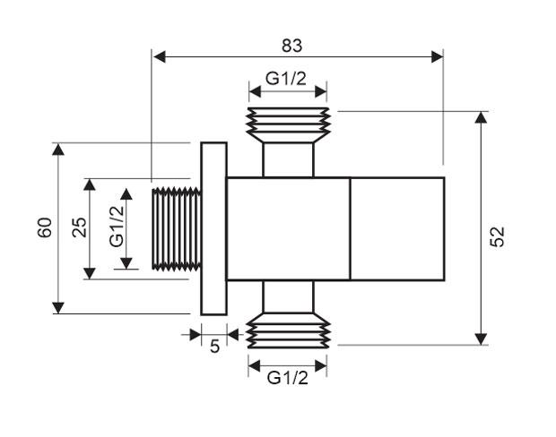VAN GÓC 2 ĐẦU RA ZENTO ZT976