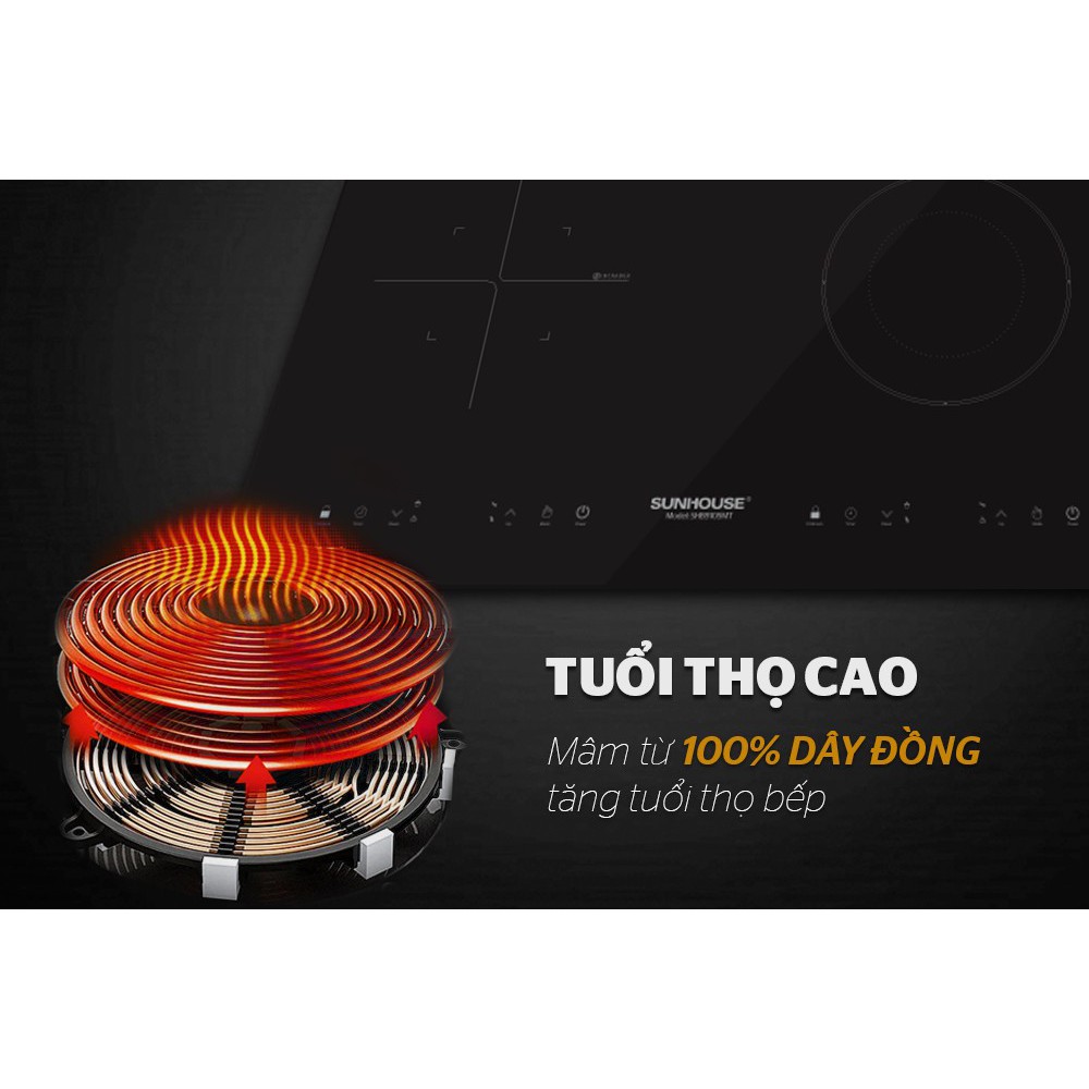 Bếp từ Sunhouse SHB9105 đôi