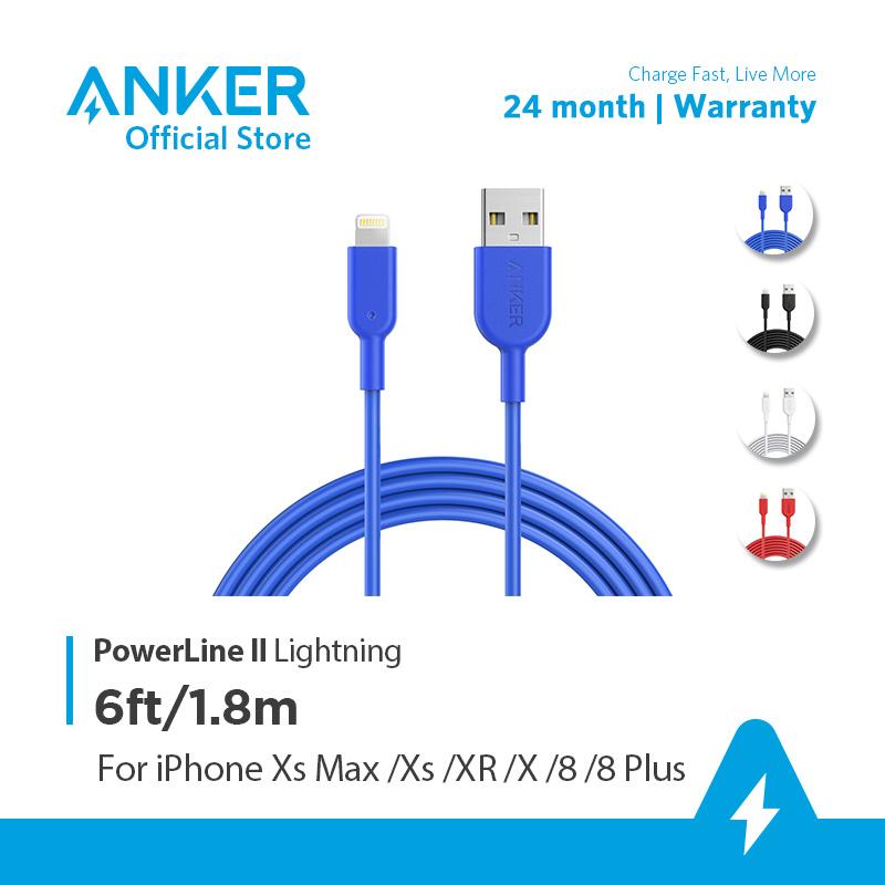 Cáp Lightning Anker Powerline II - Dài 1.8m - A8433