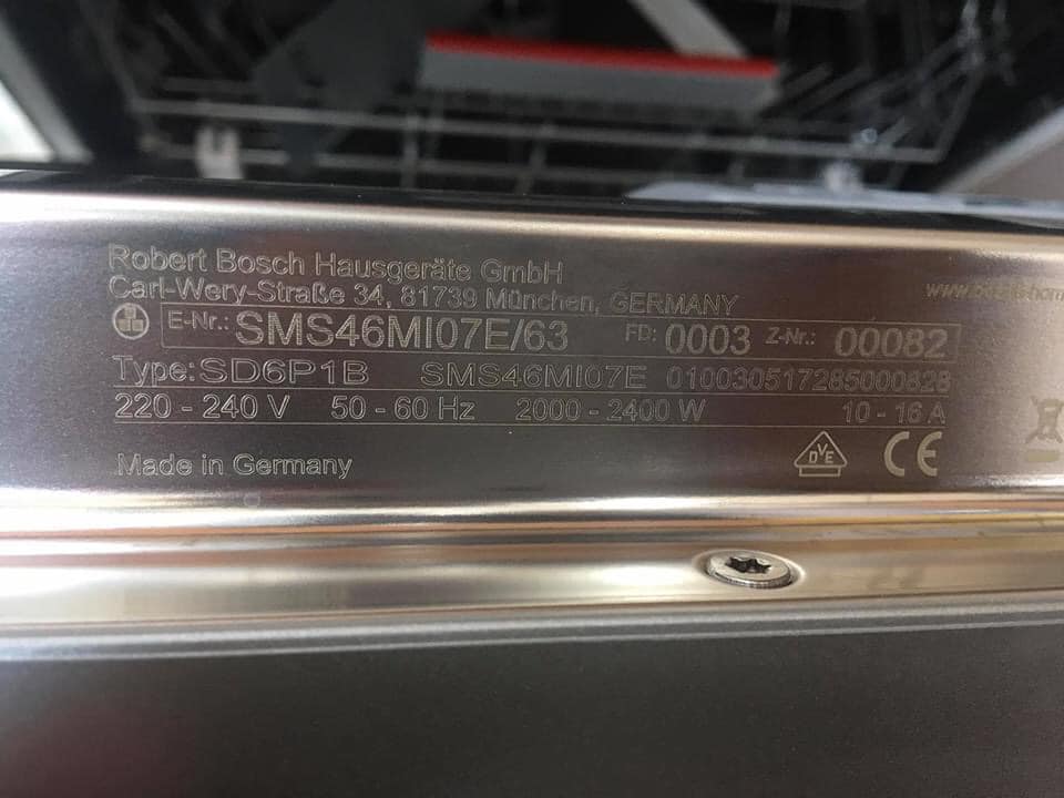 Máy rửa bát Bosch SMS46MI07E