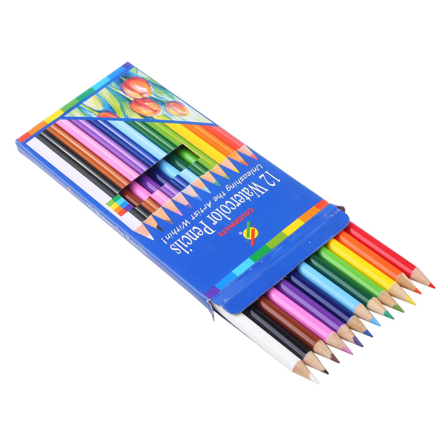 Hộp 12 bút chì màu nước Colormate 372