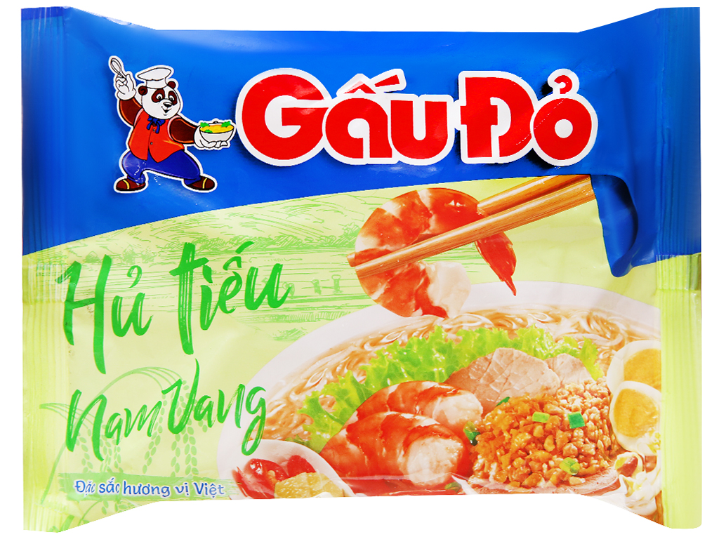 Hủ Tiếu Nam Vang Gấu Đỏ 65g thùng 30 gói