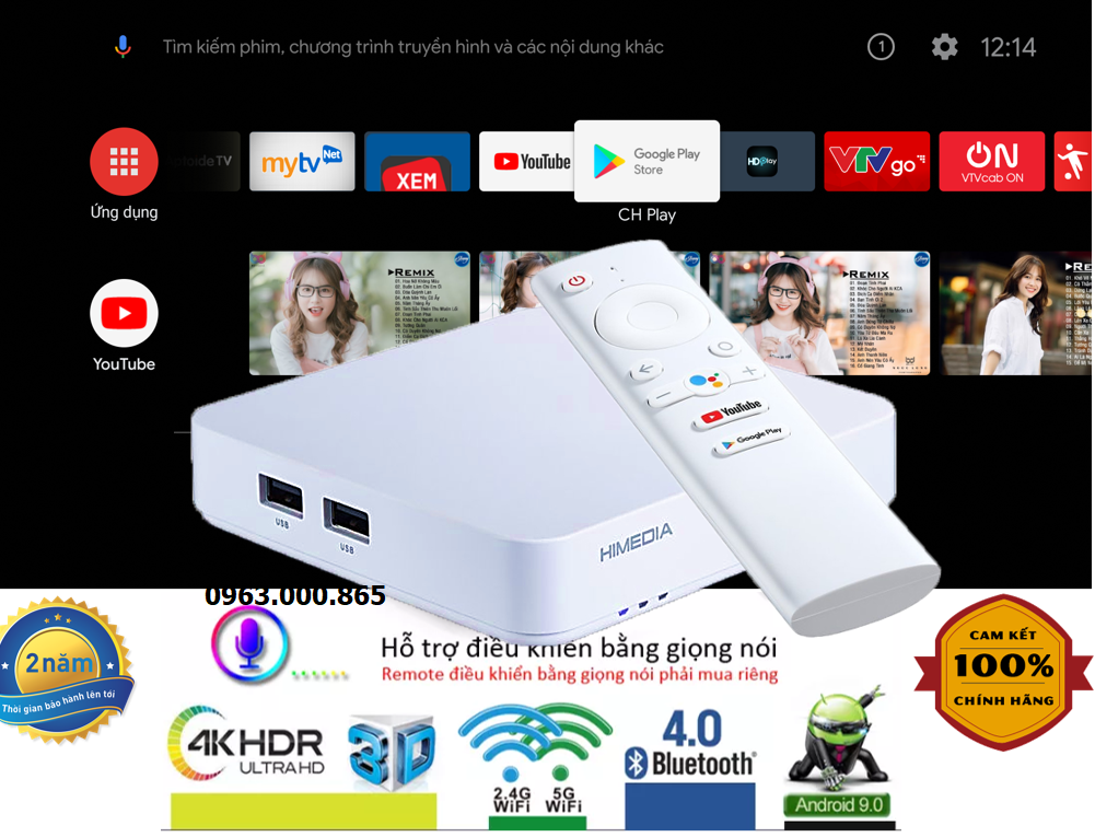 Tivi Box Himedia S500 Android 9.0