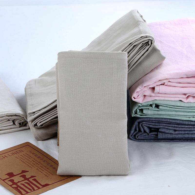 Pháp Cây Đay Linen Người Lớn Vỏ Gối Một Chiếc Giản Lược Bột Màu Xám Xanh Màu Bông Tiêu Chuẩn Vỏ Gối Một Cặp