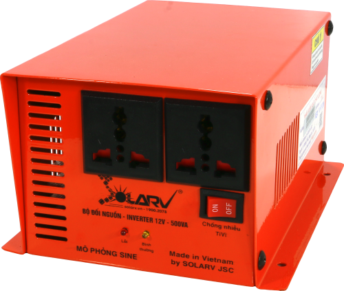 Bộ đổi nguồn sine chuẩn SolarV 12V-500VA