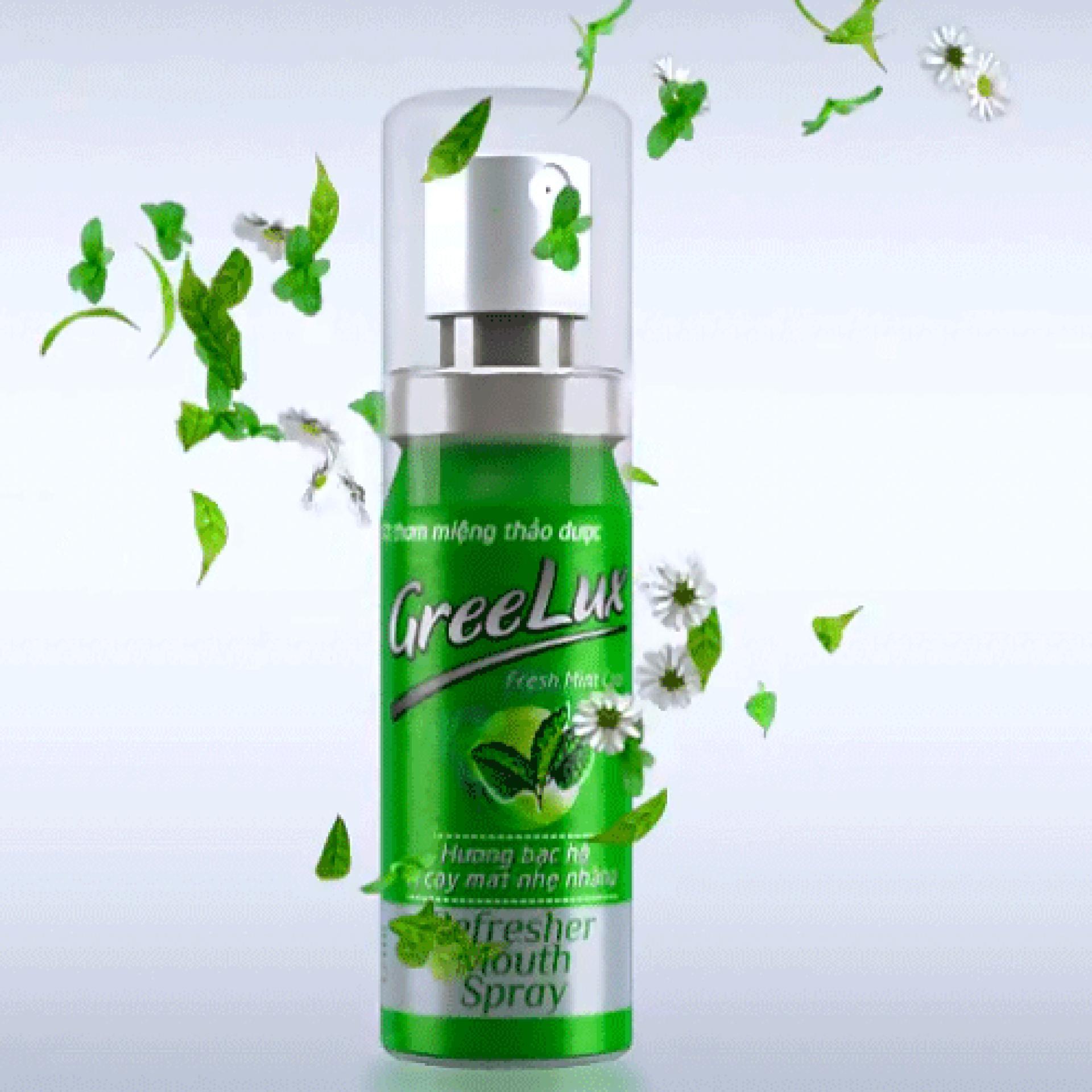 Xịt thơm miệng thảo dược Greelux Fresh Mint Cool 12ml
