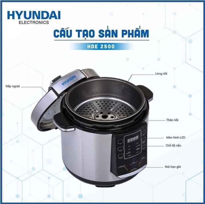 Nồi Hầm Điện Tử Hyundai HDE-2500S 6L