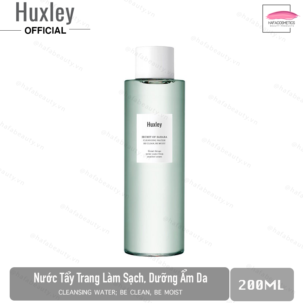 Nước Tẩy Trang Dịu Nhẹ Dành Cho Da Nhạy Cảm Huxley Cleansing Water Be Clean Be Moist 200ml
