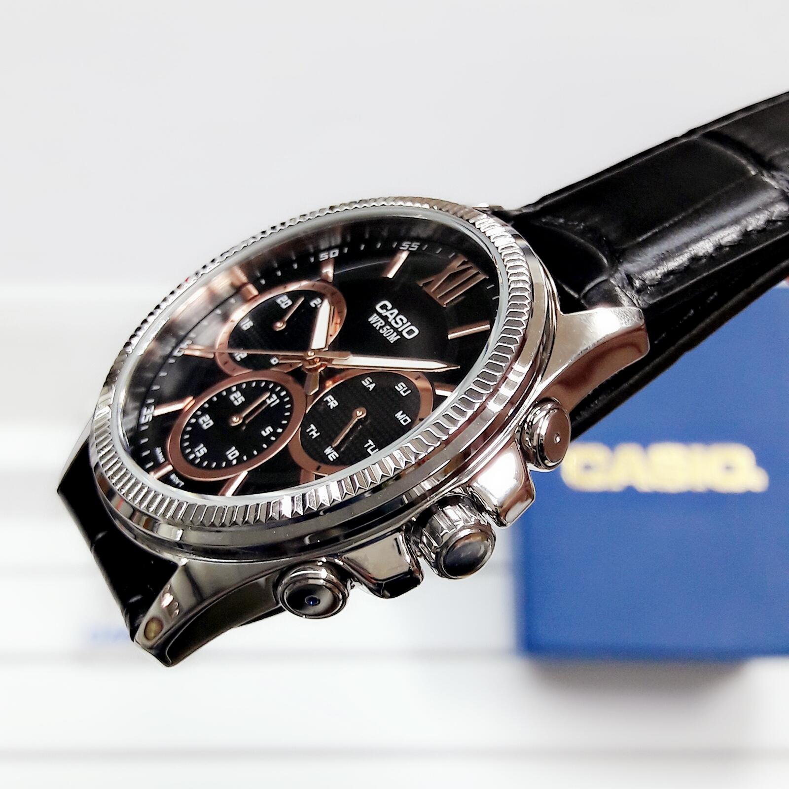 Đồng Hồ Nam Dây Da Casio MTP-E315L-1AVDF