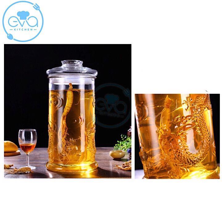 BÌNH THỦY TINH TRỤ RỒNG 8L