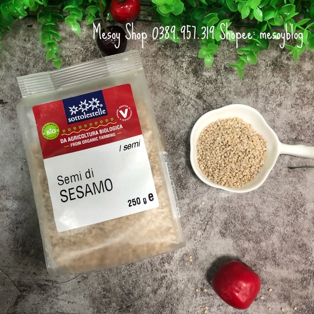 Hạt mè hữu cơ Sottolestelle 250g