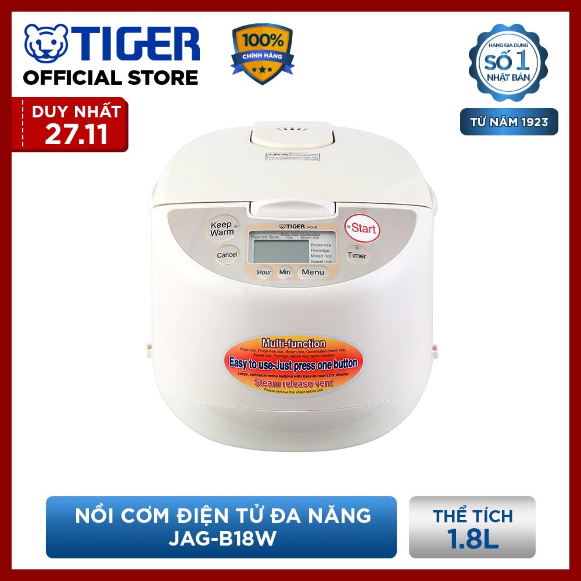 Nồi cơm điện Tiger JAG-B18W 1.8L