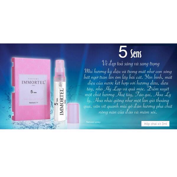 Nước hoa nữ Immortel 5 Sens 3ml
