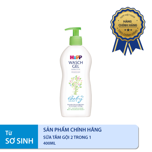 Sữa tắm gội 2 trong 1 Hipp 400ml