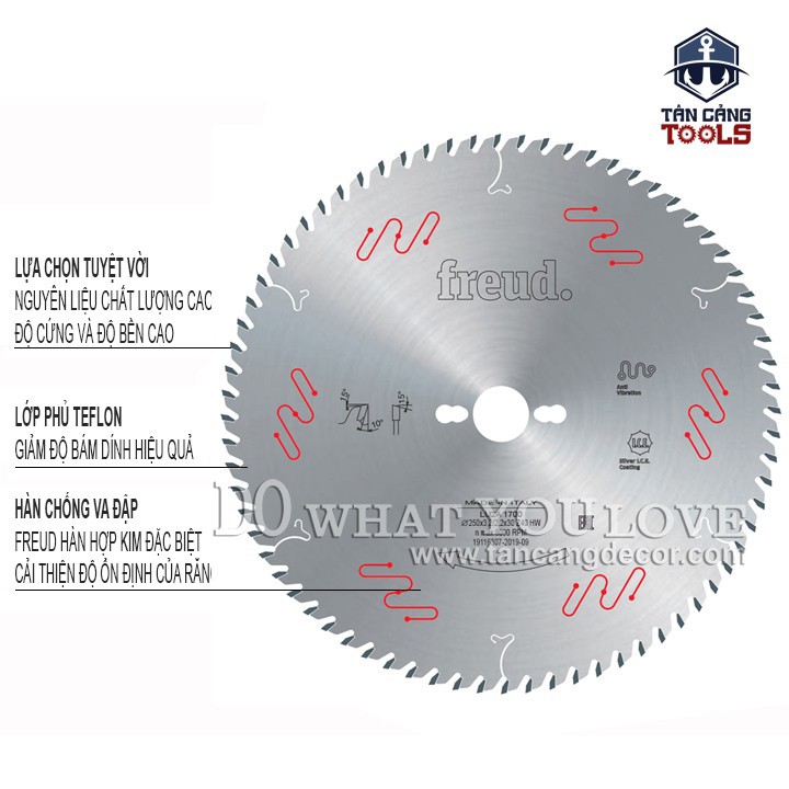 LƯỠI CƯA GỖ HỢP KIM FREUD LU2A 1700
