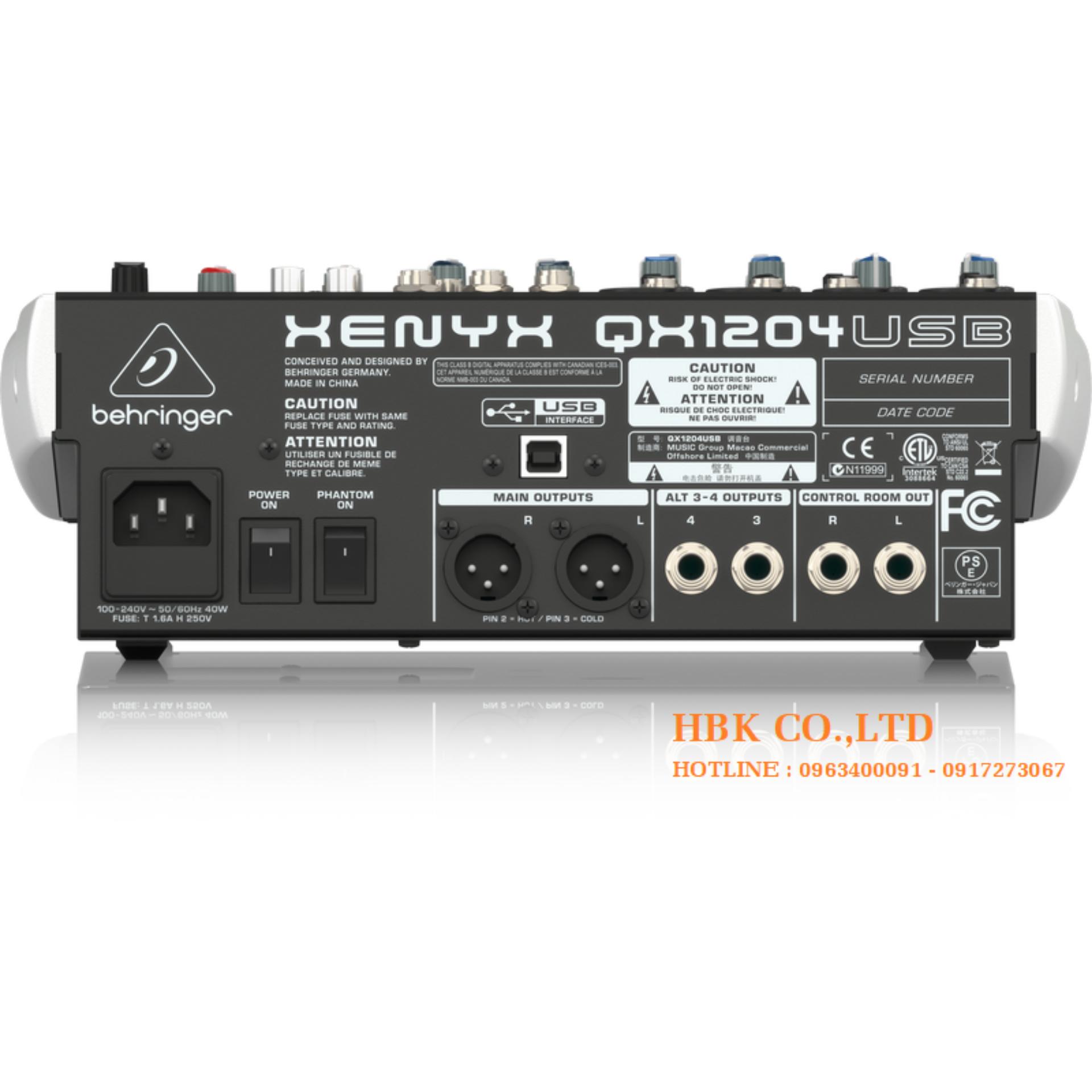 Bộ trộn âm thanh BEHRINGER QX1204USB