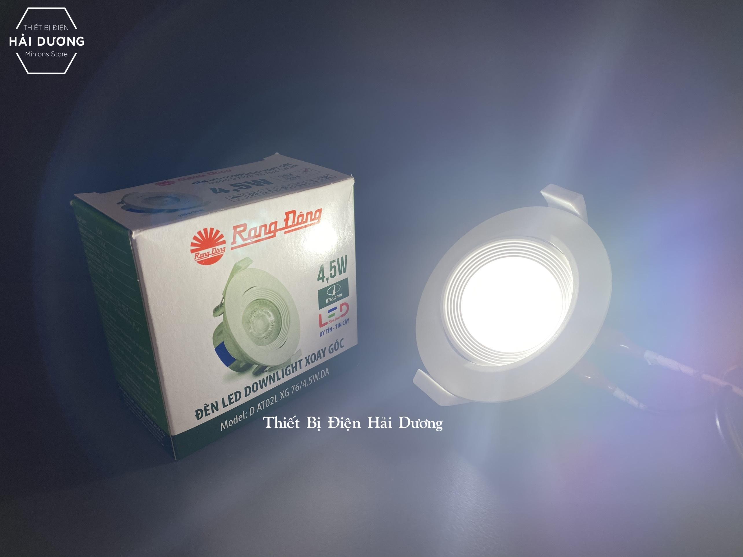Đèn LED âm trần Downlight đổi màu Rạng Đông D AT02L ĐM 90/6W