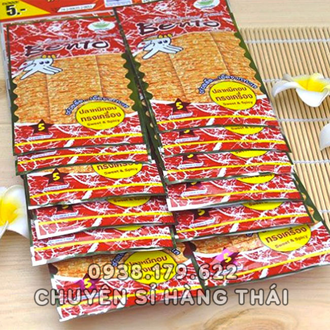 Snack mực bento Thái Lan 4 dây