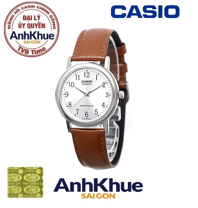 Đồng hồ nữ dây da Casio LTP-1095E-7ADF