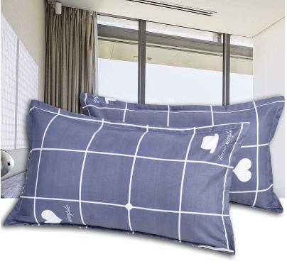 Vỏ Gối 100% Cotton Kiểu Hàn Giản Lược Người Lớn Sinh Viên Cặp Đôi Vỏ Gối Da Bao Gồm Duy Nhất Đầu Bộ Cỡ Đại