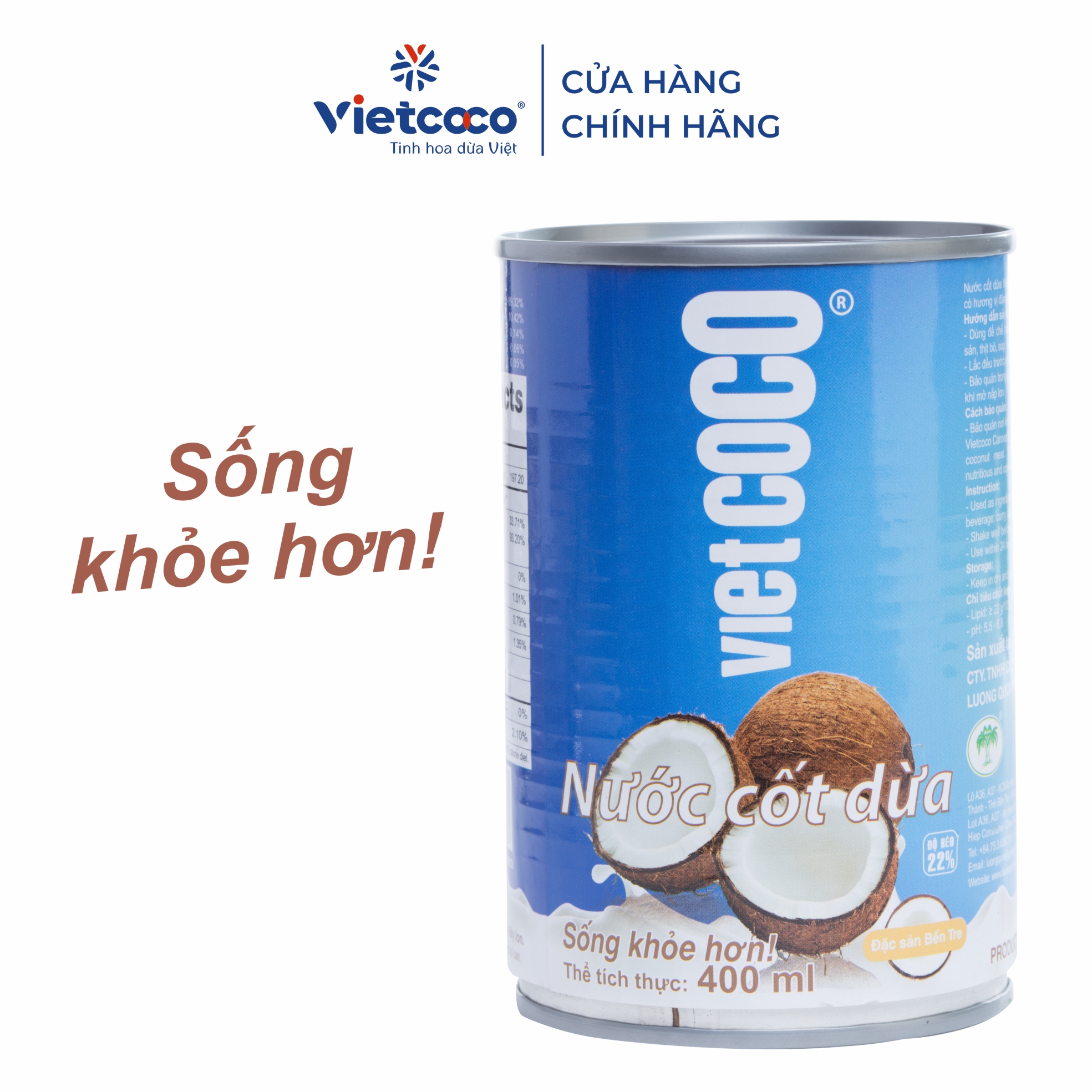 Nước cốt dừa VIETCOCO 22% 400ml