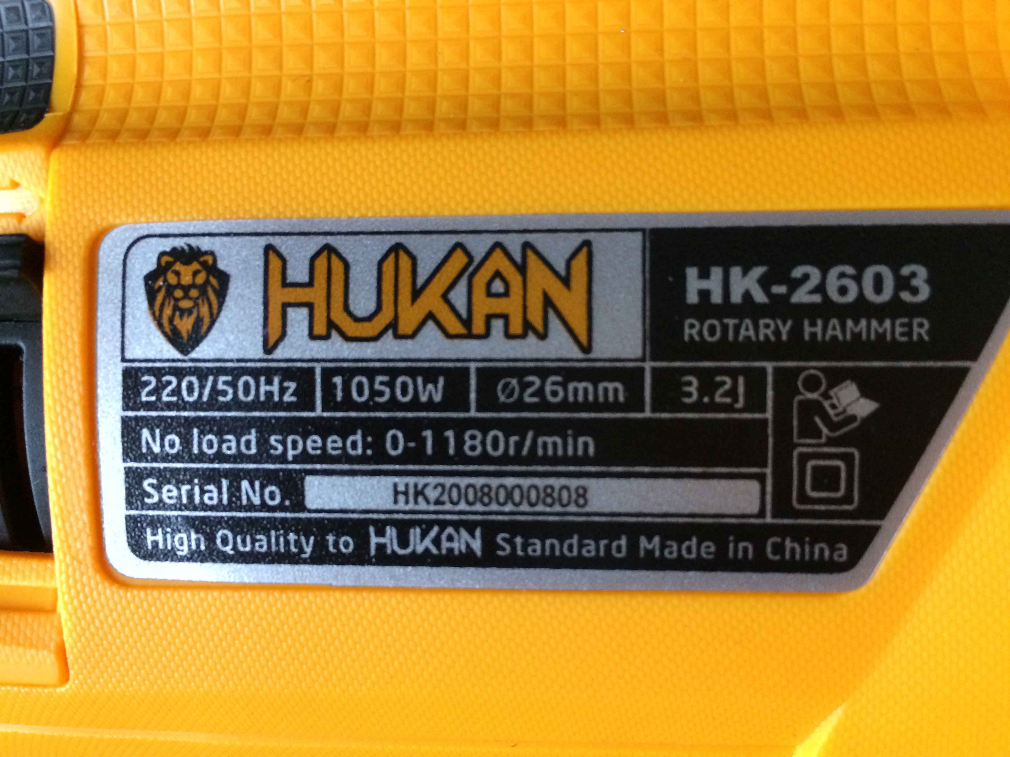 MÁY KHOAN BÊ TÔNG HUKAN HK-2603