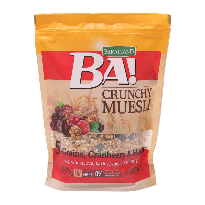 Ngũ Cốc Bakalland Muesli 5 Grains Cranberry & Honey