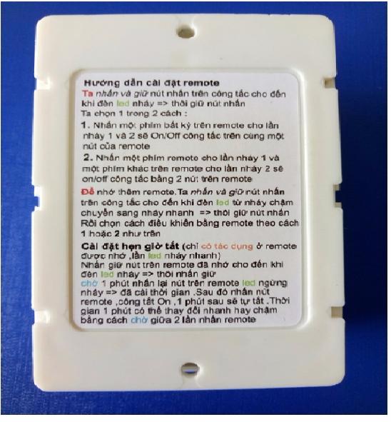 Công tắc điều khiển từ xa KW-RF15A