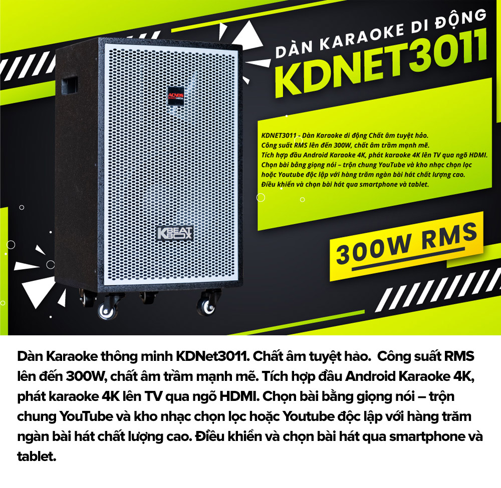 Loa kéo di động ACNOS KDNET 3011