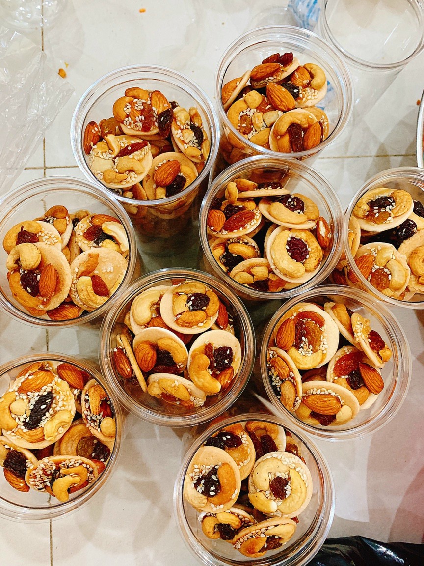 Bánh đồng tiền mix hạt 420g