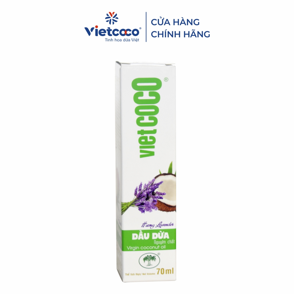 Dầu dừa nguyên chất hương Lavender VIETCOCO 70ml