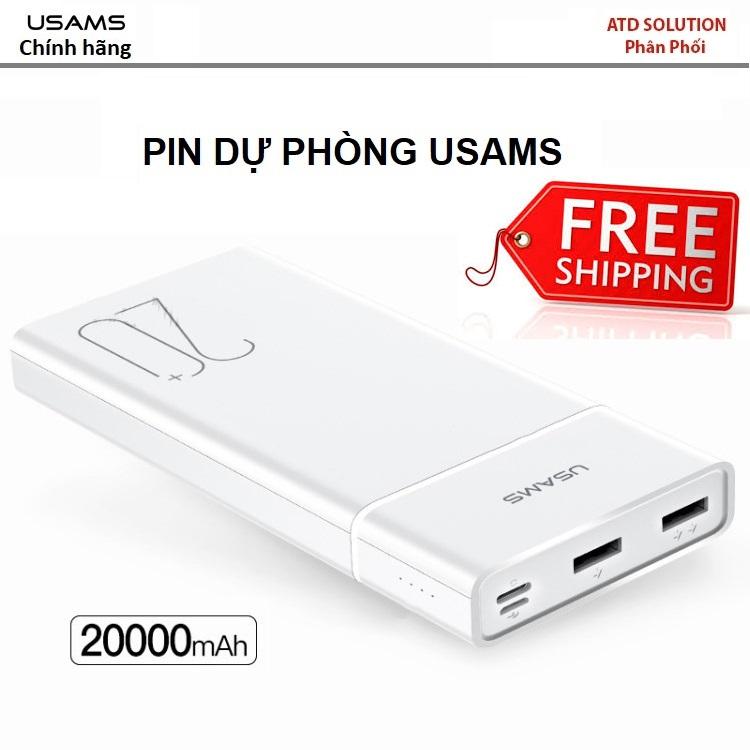 sạc dự phòng USAMS 20.000MAh