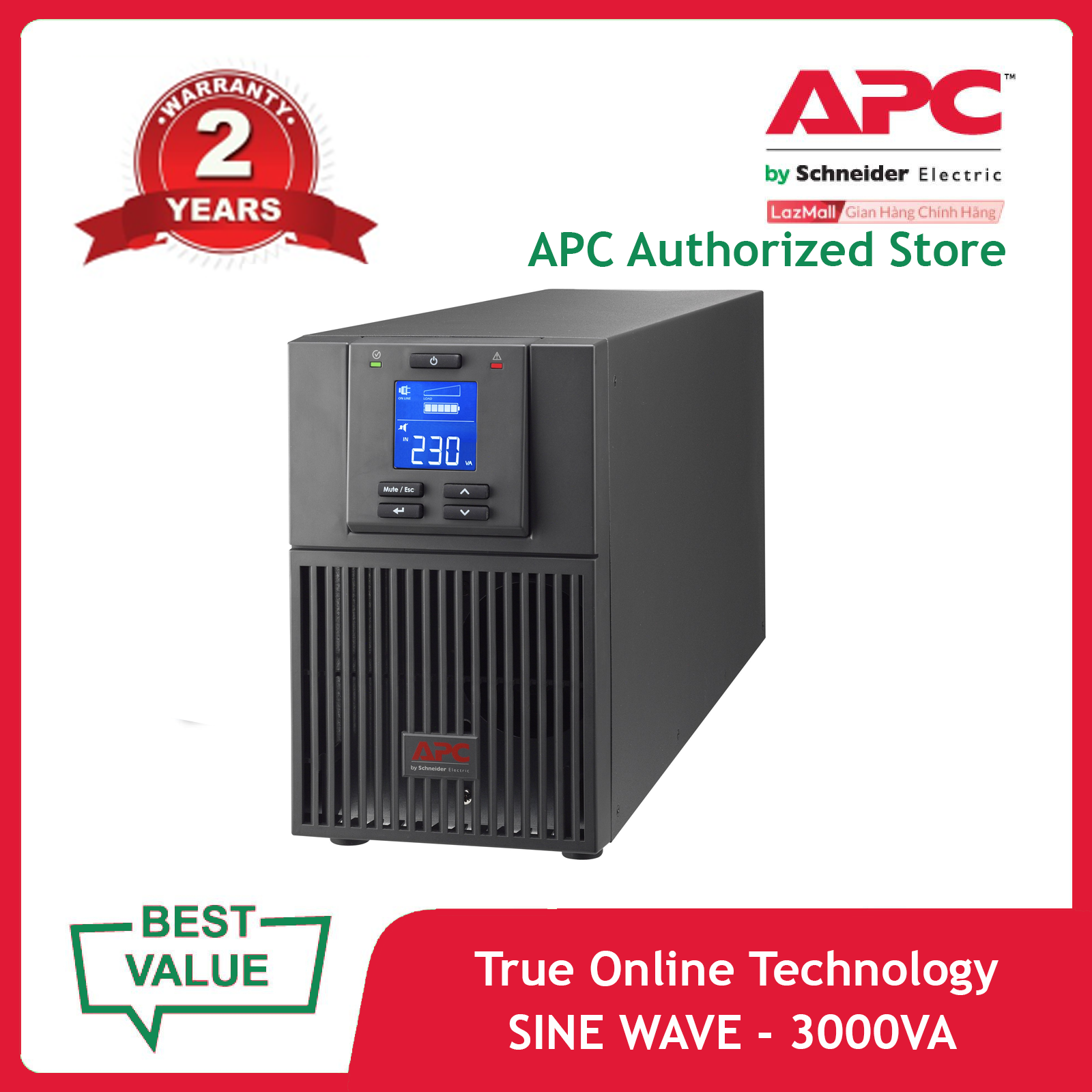 Bộ lưu điện APC Easy UPS SRV SRV3KI