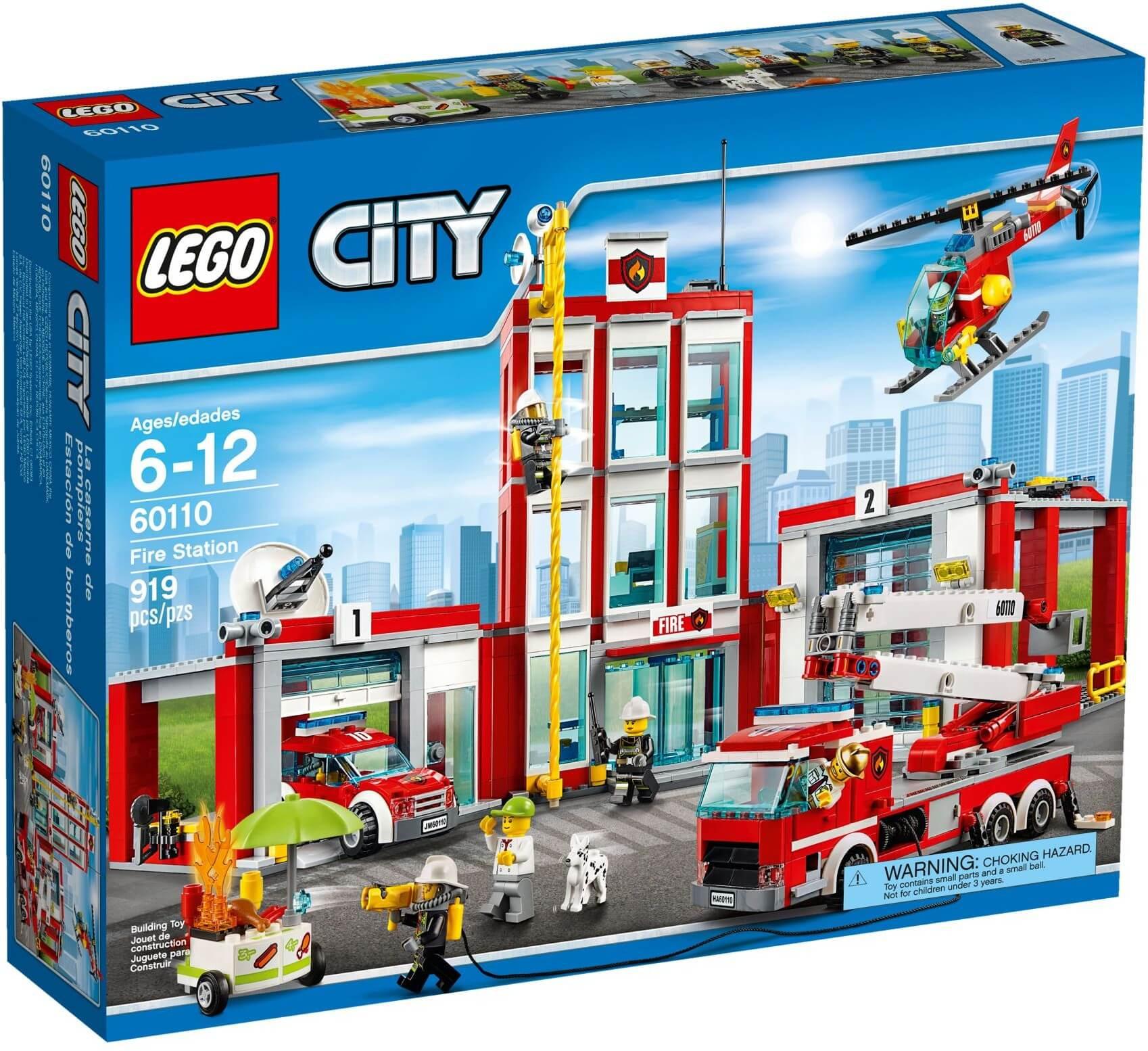 Mô Hình LEGO City Fire 60110 Trạm Cứu Hỏa