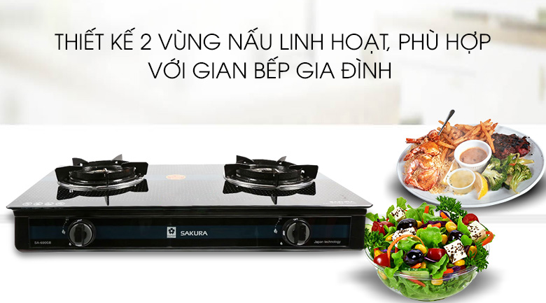 Bếp gas dương Sakura SA-690GH