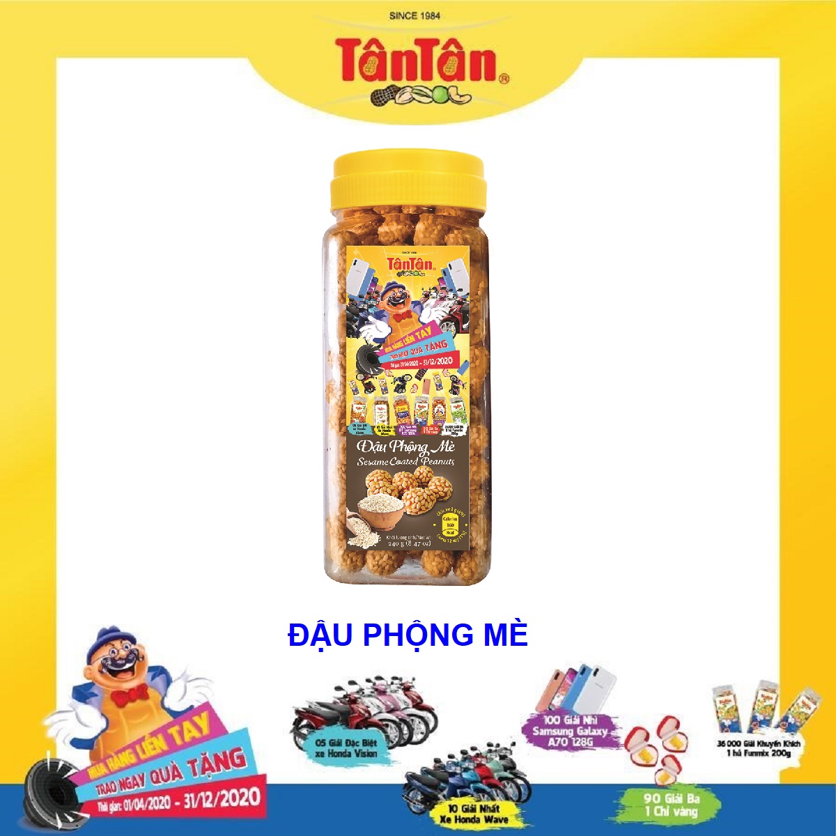 Đậu phộng mè Tân Tân hũ 240g